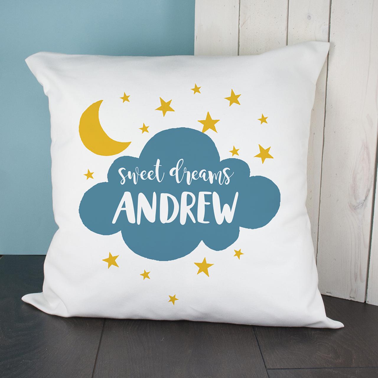 Personalised Sweet Dreams Cushion Cover
