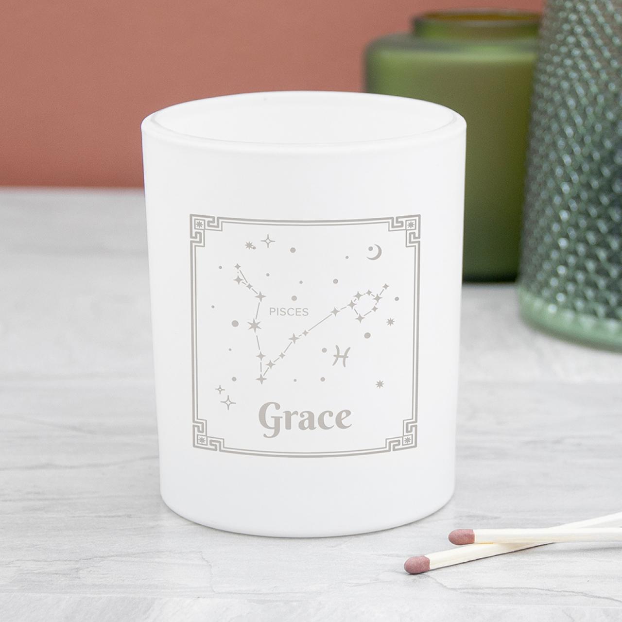 Personalised Zodiac Candle Holder