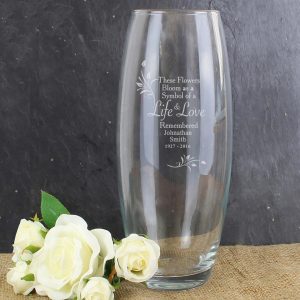 Personalised Classic Glass Vase