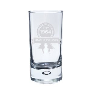 Personalised Age Bubble Shot Glass