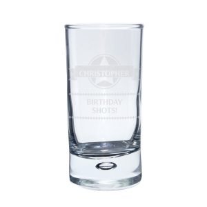 Personalised Age Bubble Shot Glass