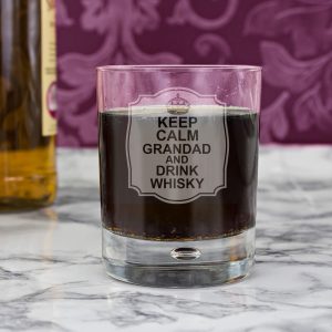 Personalised Keep Calm Tumbler Bubble Glass