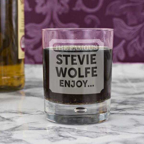 Personalised The Famous… Tumbler Bubble Glass