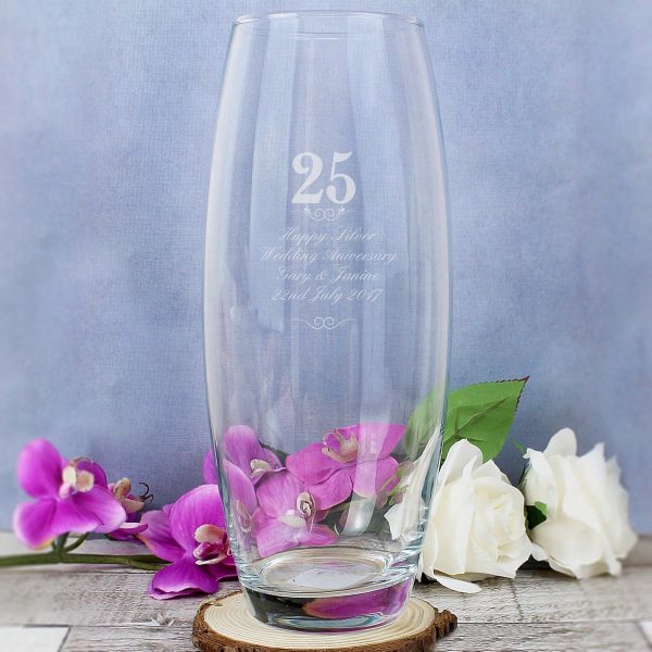 Personalised 25 Years Bullet Vase