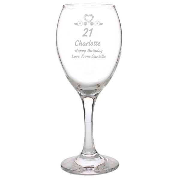 Personalised Birthday Craft Wine Glass