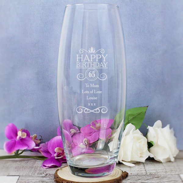 Personalised Birthday Bullet Vase