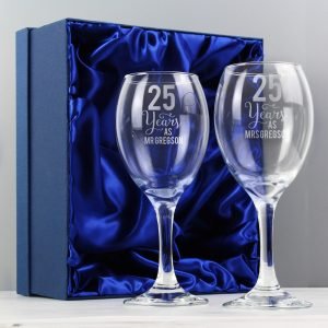 Personalised Years As… Wine Glass Set