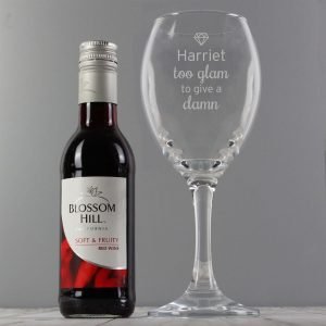 Personalised Wine O’Clock Engraved Wine Glass