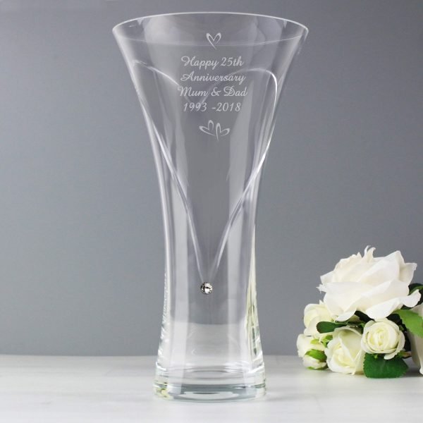 Personalised Swarovski® Hand Cut Vase