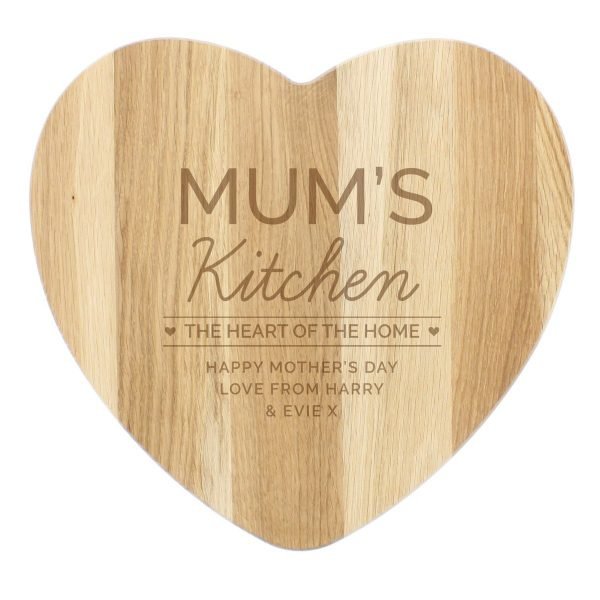 Personalised ‘Heart of The Home’ Wooden Chopping board