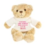 Personalised Message Teddy Bear – Pink Embroidery