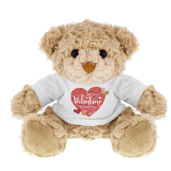 Personalised Valentine’s Day Confetti Hearts Teddy Bear