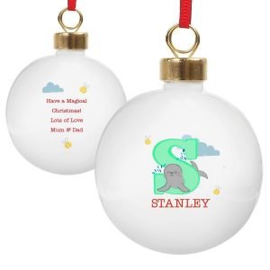 Personalised ‘Pet’ Christmas Bauble – Silver