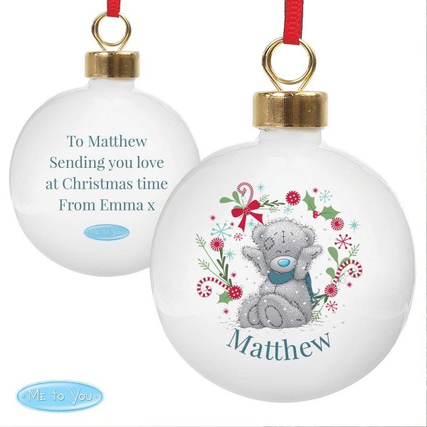 Personalised Me To You ‘For Grandad, Dad’ Christmas Bauble