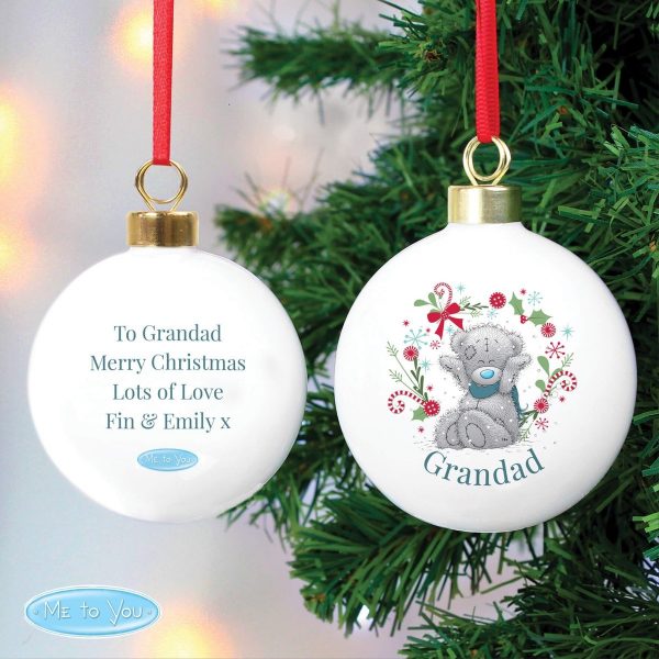 Personalised Me To You ‘For Grandad, Dad’ Christmas Bauble