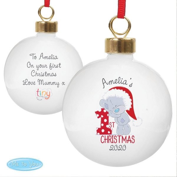 Personalised Tiny Tatty Teddy ‘My 1st Christmas’ Bauble