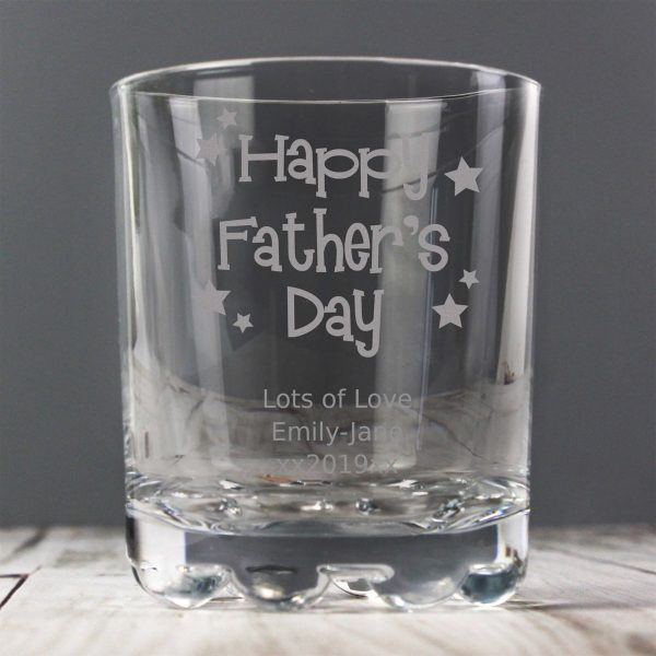 Personalised Happy Father’s Day Stars Tumbler
