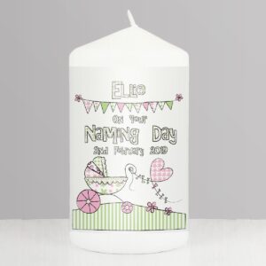 Personalised Art Deco Scented Candle Jar