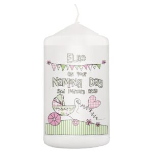 Personalised Art Deco Scented Candle Jar