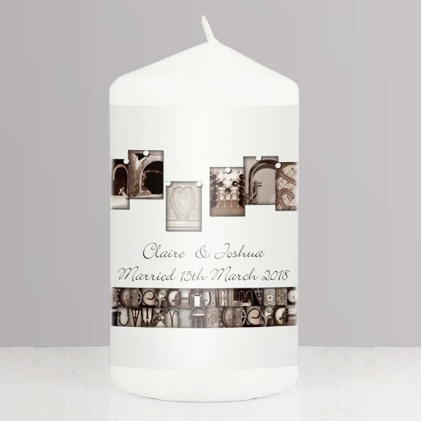 Personalised Affection Art Mr & Mrs Candle