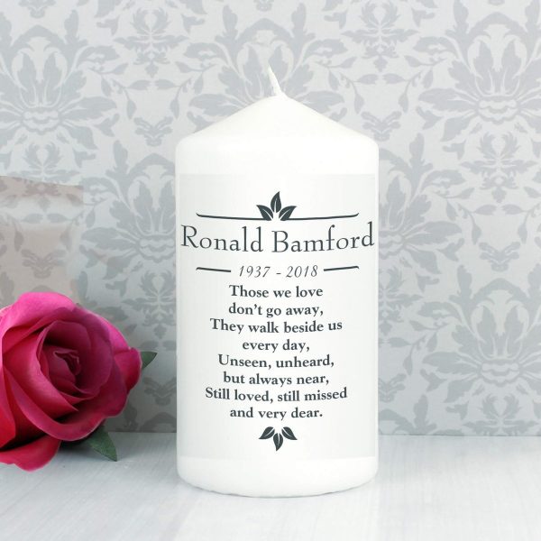 Personalised Sentiments ‘Those We Love’ Pillar Candle