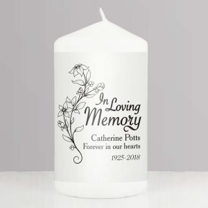 Personalised In Loving Memory Candle
