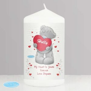 Personalised Me to You Big Heart Candle