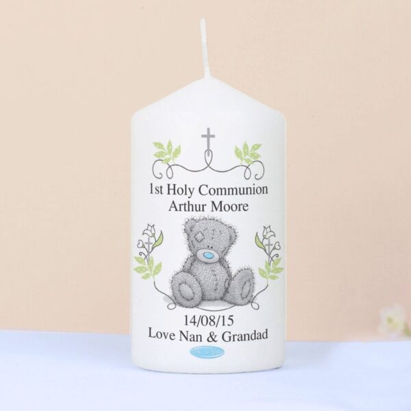Personalised Me To You Religious Cross Candle