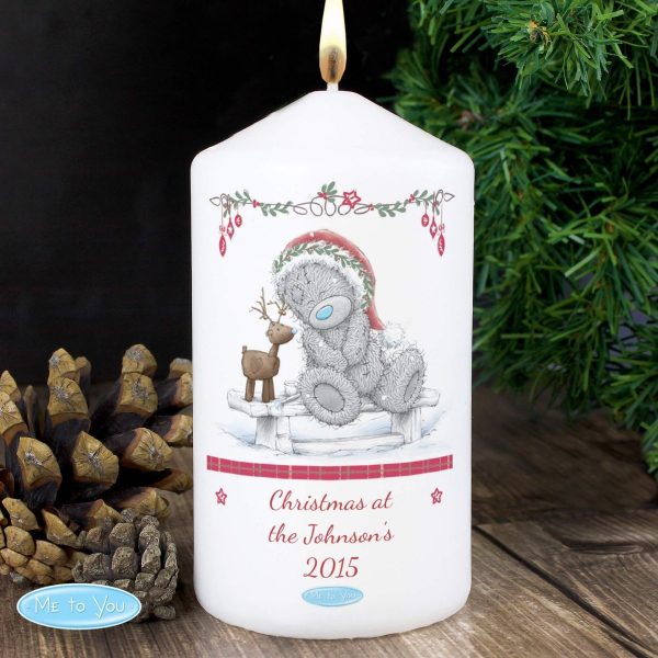 Personalised Me To You Reindeer Candle