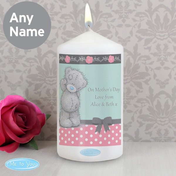 Personalised Me To You Pastel Polka Dot for Her Candle