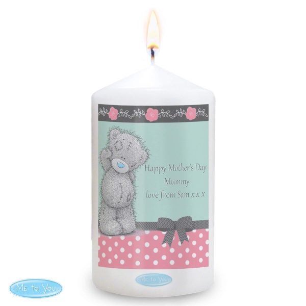 Personalised Me To You Pastel Polka Dot for Her Candle