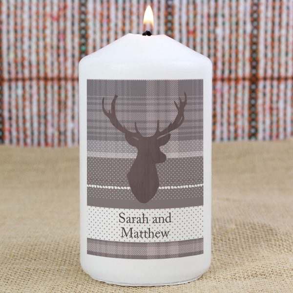 Personalised Highland Stag Candle