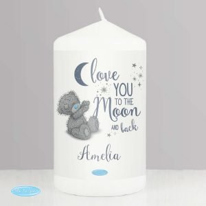 Personalised Me to You ‘Love You to the Moon and Back’ Pillar Candle