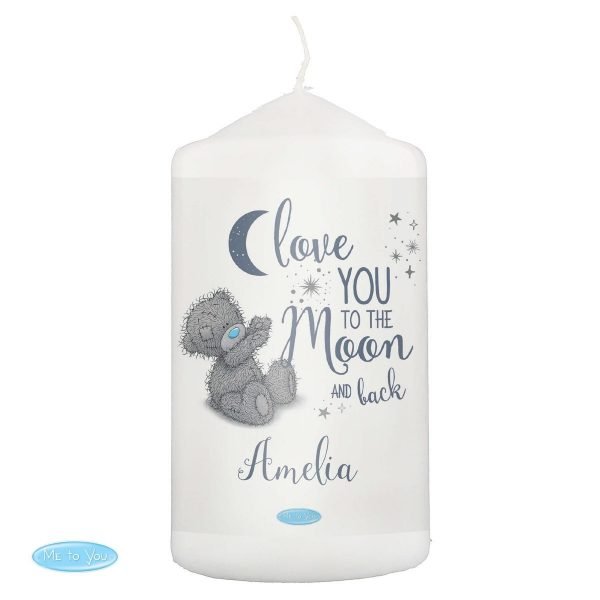 Personalised Me to You ‘Love You to the Moon and Back’ Pillar Candle