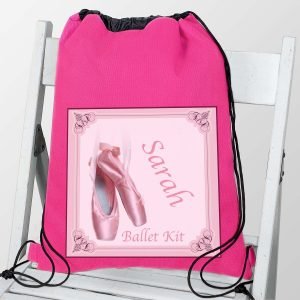 Personalised Ballet Shoes Dance & School bag