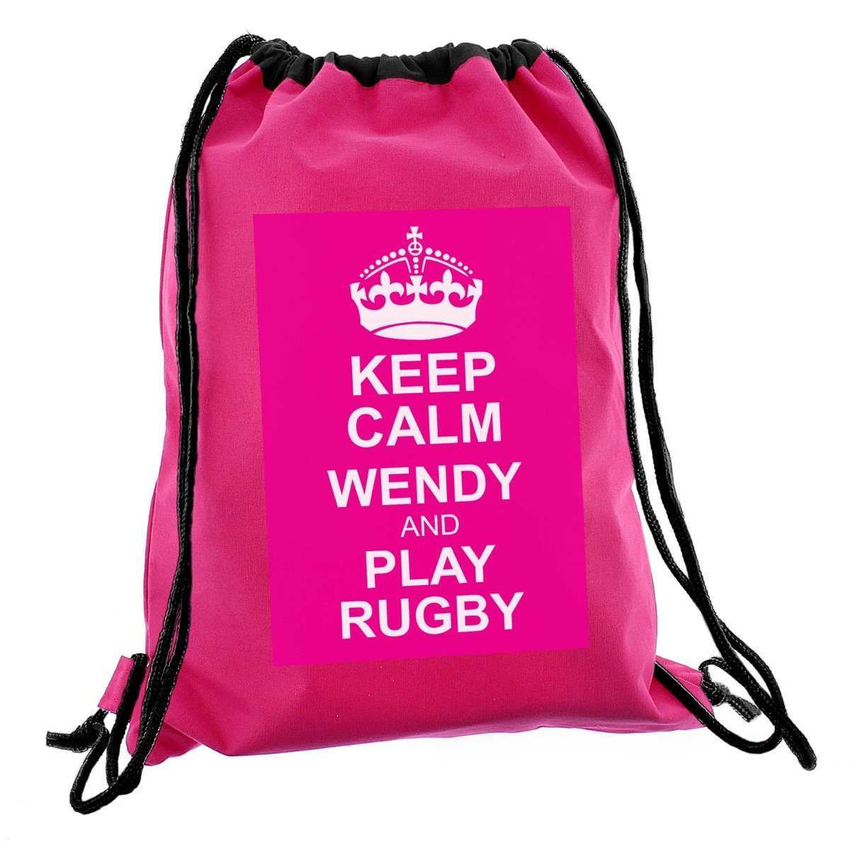 Personalised Pink Keep Calm Swim & Kit Bag