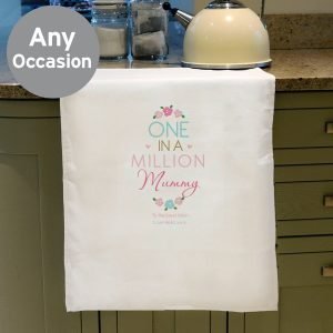 Personalised One in a Million White  Tea Towel