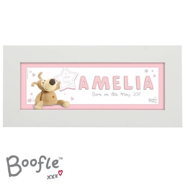 Personalised Boofle It’s a Girl Name Frame