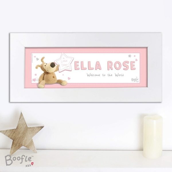 Personalised Boofle It’s a Girl Name Frame