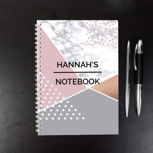 Personalised Cheerleader White Notebook
