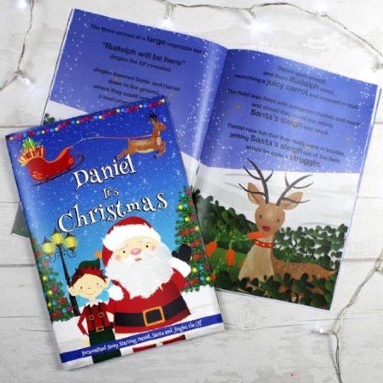 Personalised Boys “It’s Christmas” Story Book, Featuring Santa and his Elf Jingles