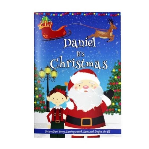 Personalised Boys “It’s Christmas” Story Book, Featuring Santa and his Elf Jingles