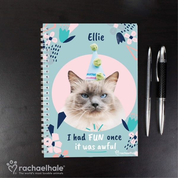 Personalised Rachael Hale ‘I Had Fun Once’ Cat A5 Notebook