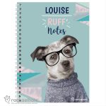 Personalised Rachael Hale ‘Ruff Notes’ Dog A5 Notebook