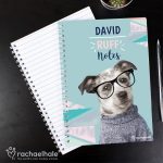 Personalised Rachael Hale ‘Ruff Notes’ Dog A5 Notebook