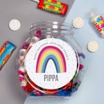 Personalised Rainbow Sweet Gift Jar