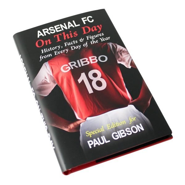 Personalised Arsenal FC On This Day Book