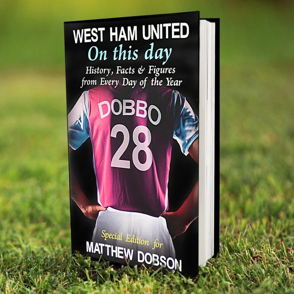 Personalised West Ham United FC on this Day Book