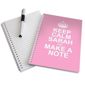 Personalised Refillable Leather Notebook – Black
