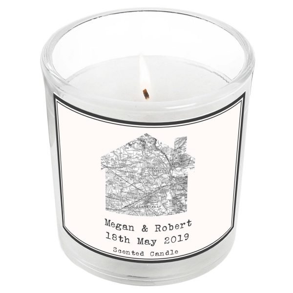 Personalised 1805 – 1874 Old Series Map Home Scented Jar Candle